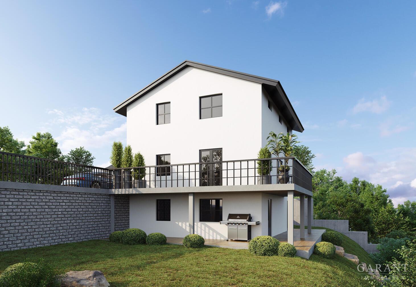 Hausansicht 3D Visualisierung