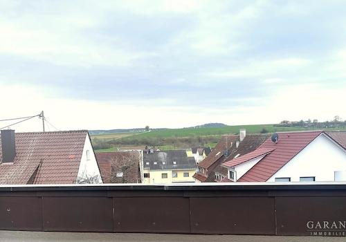 herrliche Aussicht von der Dachterrasse