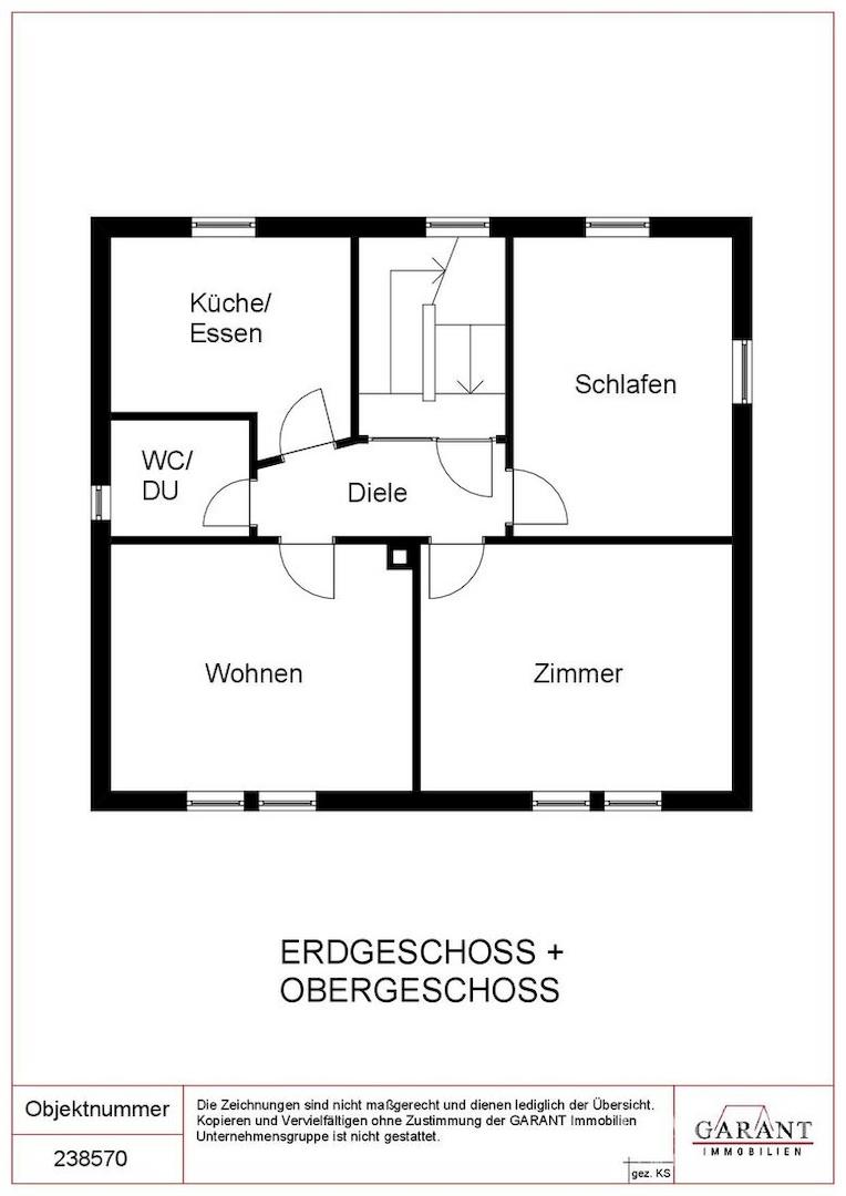 Erdgeschoss und Obergeschoss