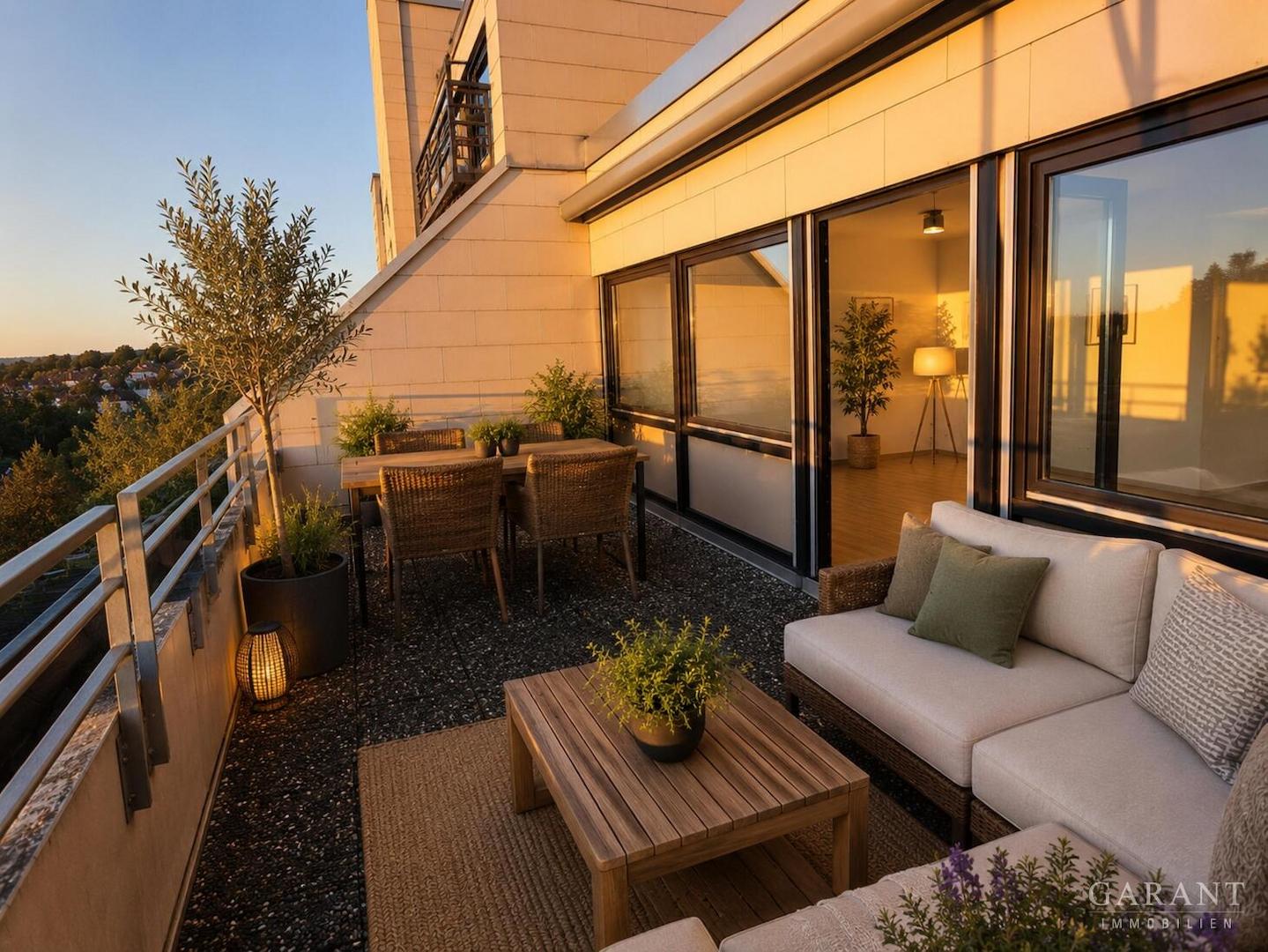 Balkon bildhafte Darstellung