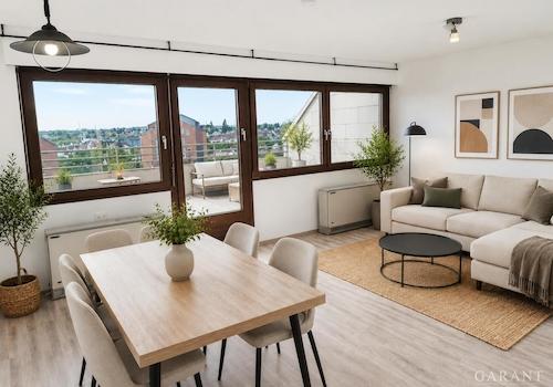 Beispielhafte Darstellung Wohn Esszimmer