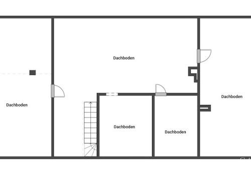 Grundriss Dachboden
