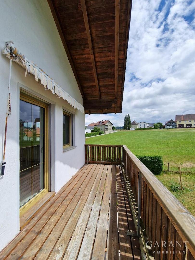 Balkon ins Grüne