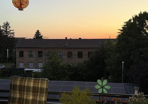 Abenddämmerung Balkon
