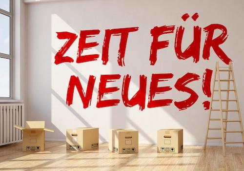 Zeit für Neues !  - Schrift