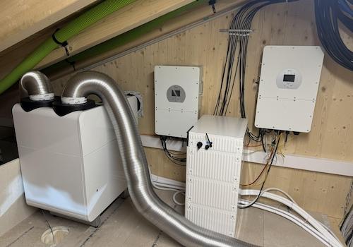 Dachboden PV Speicher Lüftung