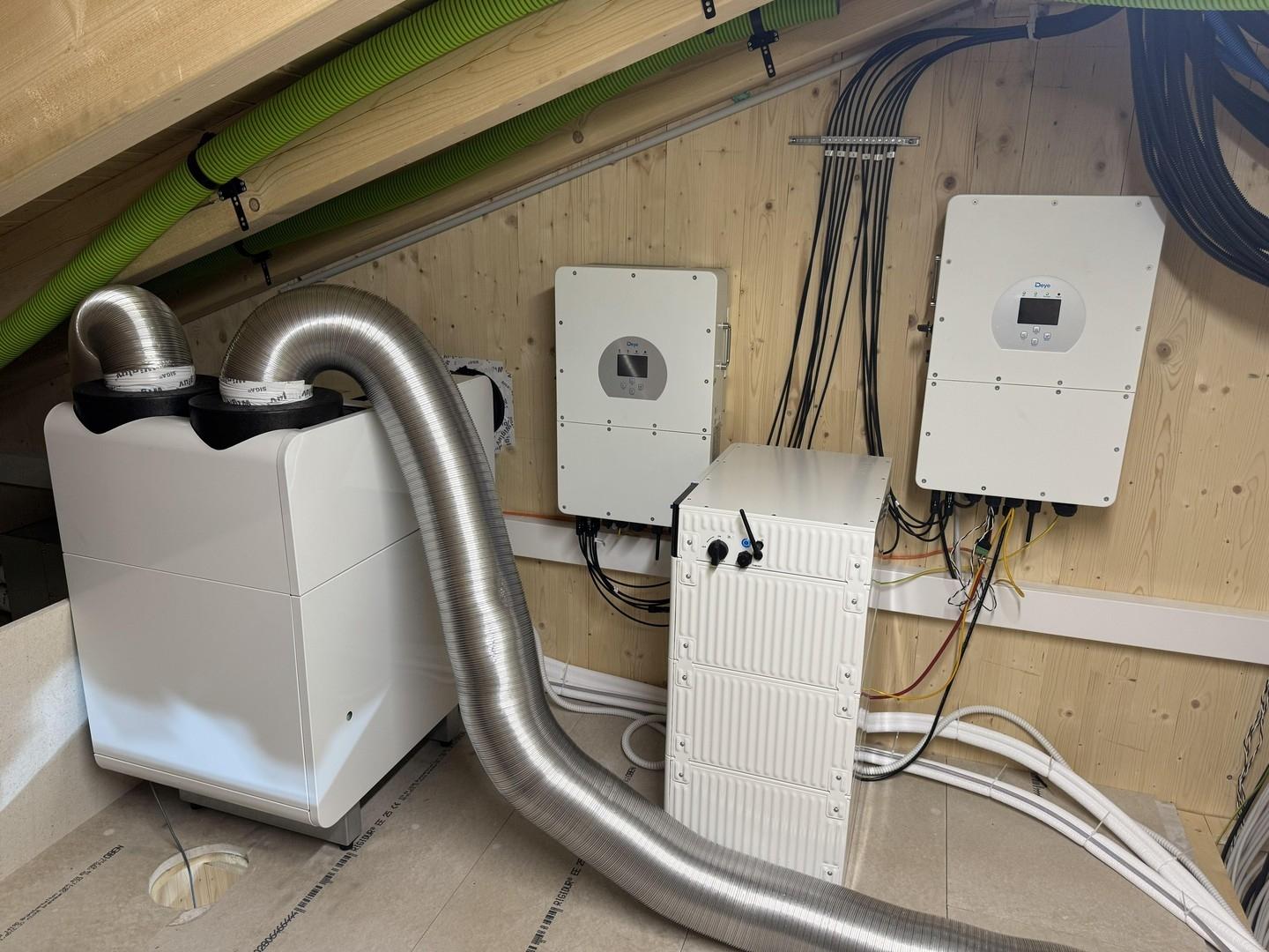 Dachboden PV Speicher Lüftung