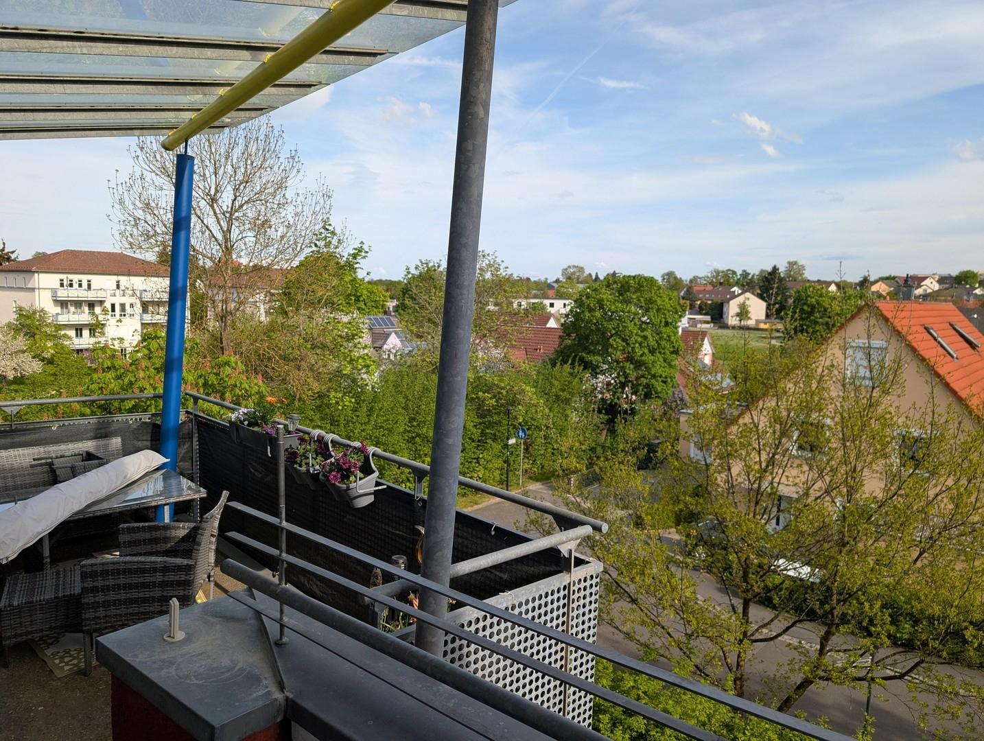 Ausblick vom Balkon