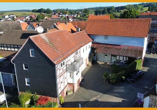 Blick auf den Hof