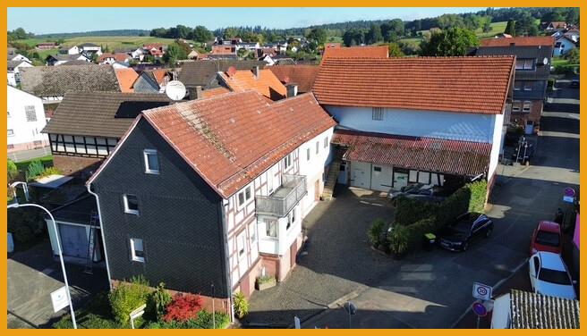 Blick auf den Hof