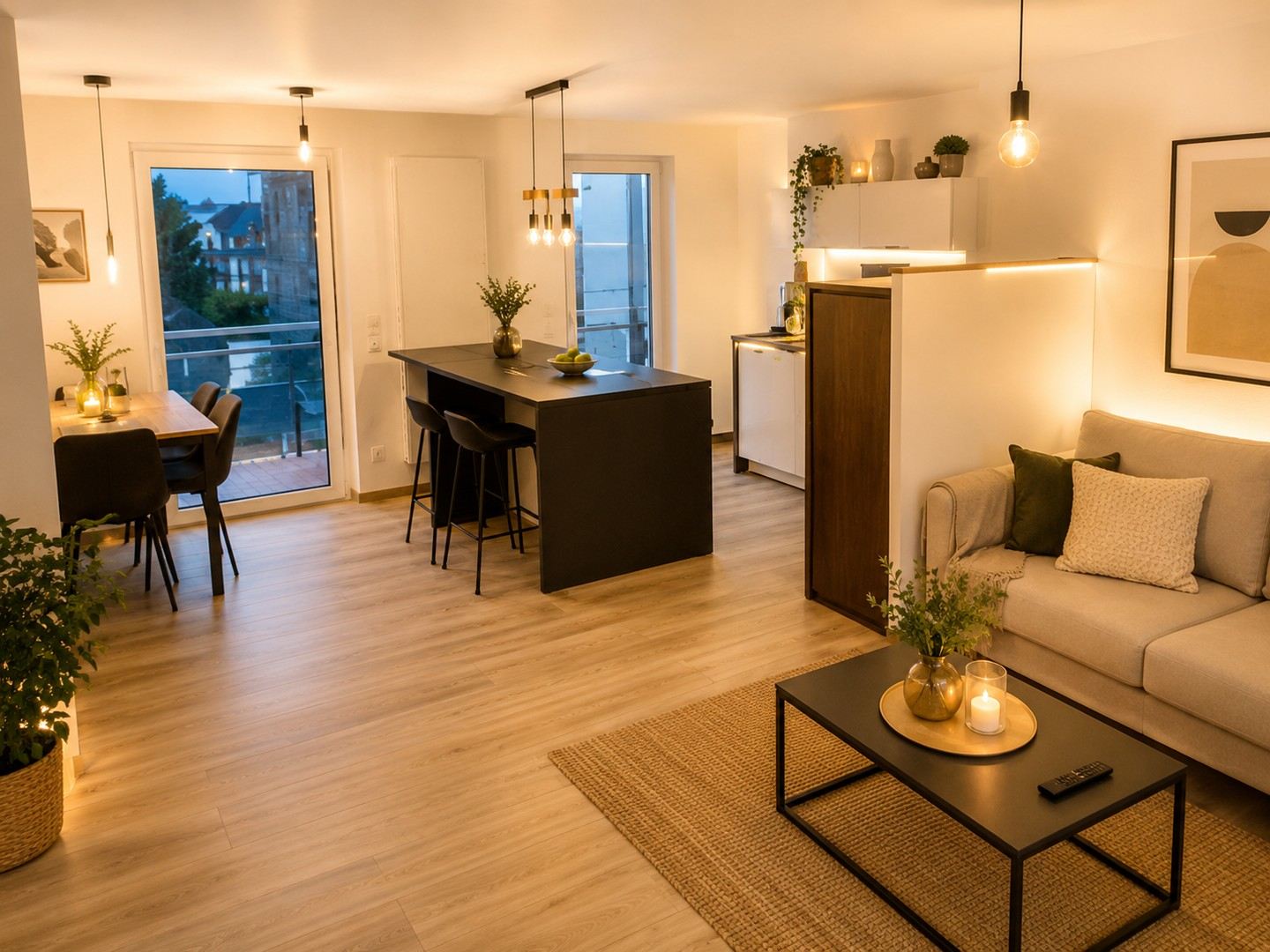 Wohnraum Küchenblick