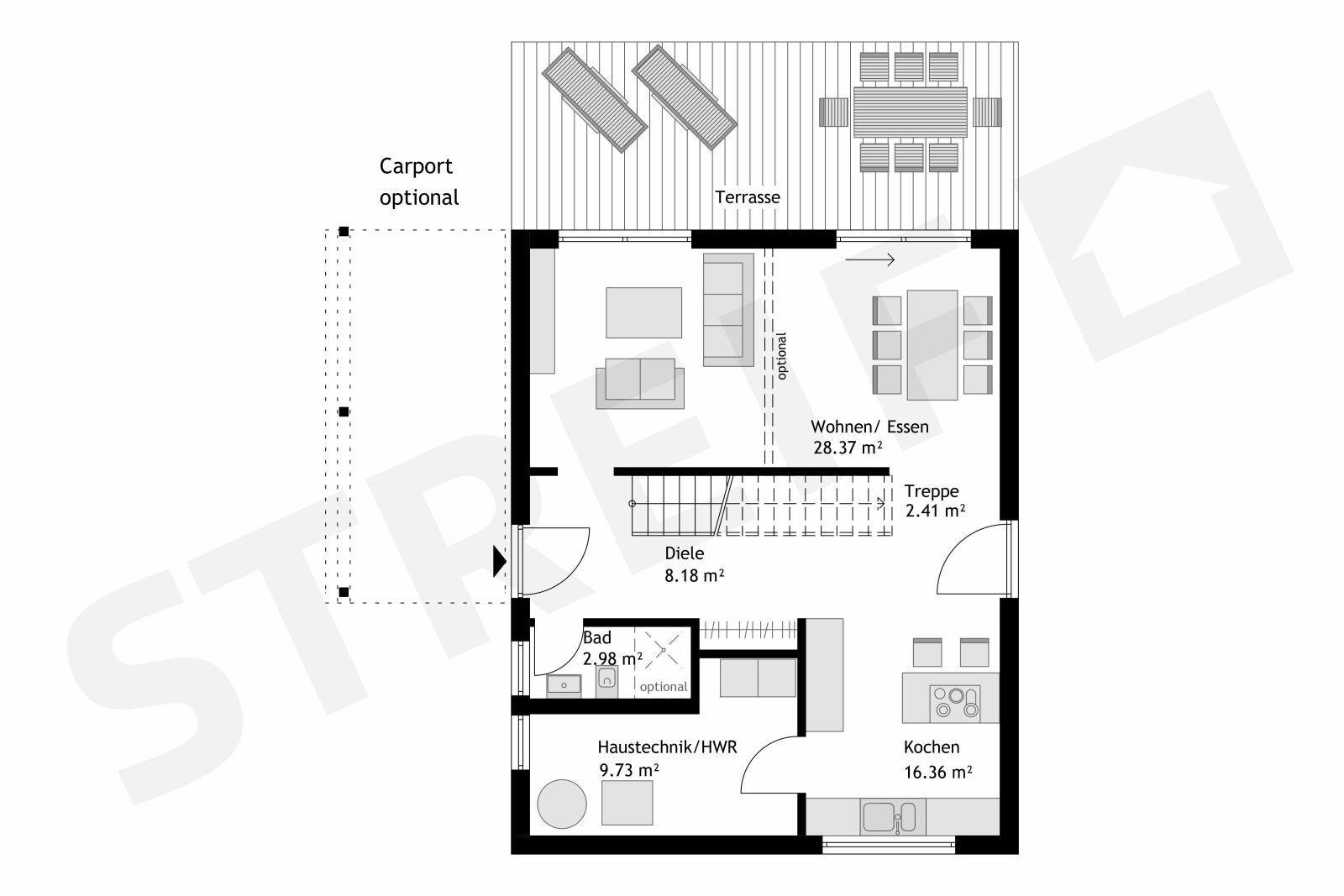Grundriss EG Variabel