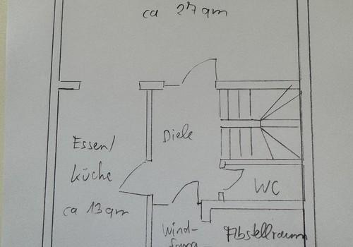Skizze Grundriss Erdgeschoss