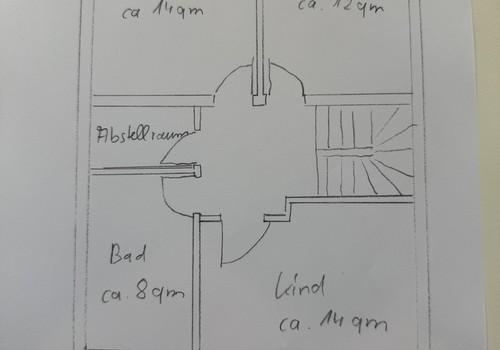 Skizze Grundriss 1. OG