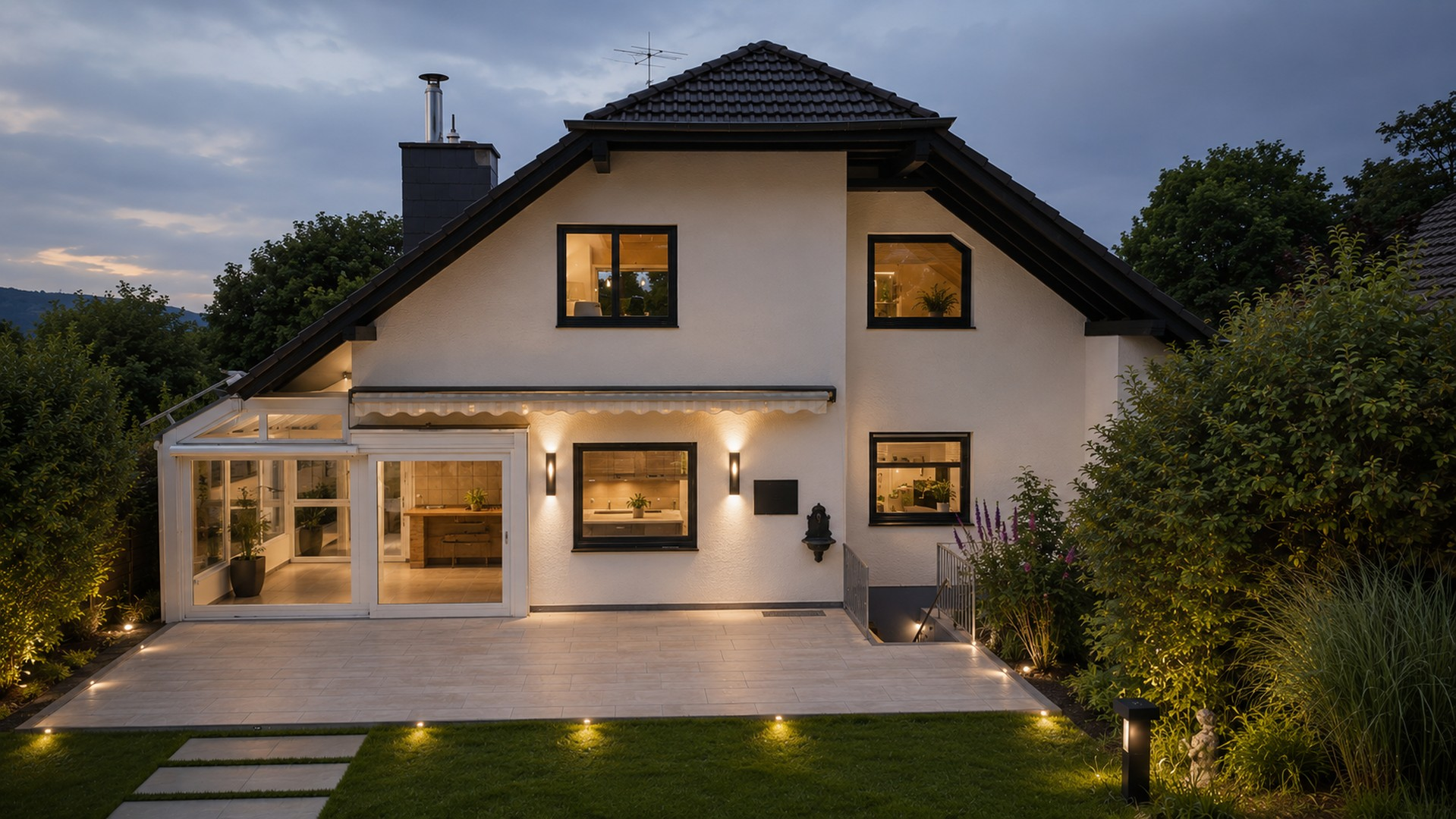 Gartenansicht  KI-generiert