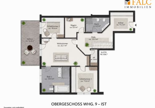 Grundriss WHG. 9 - IST