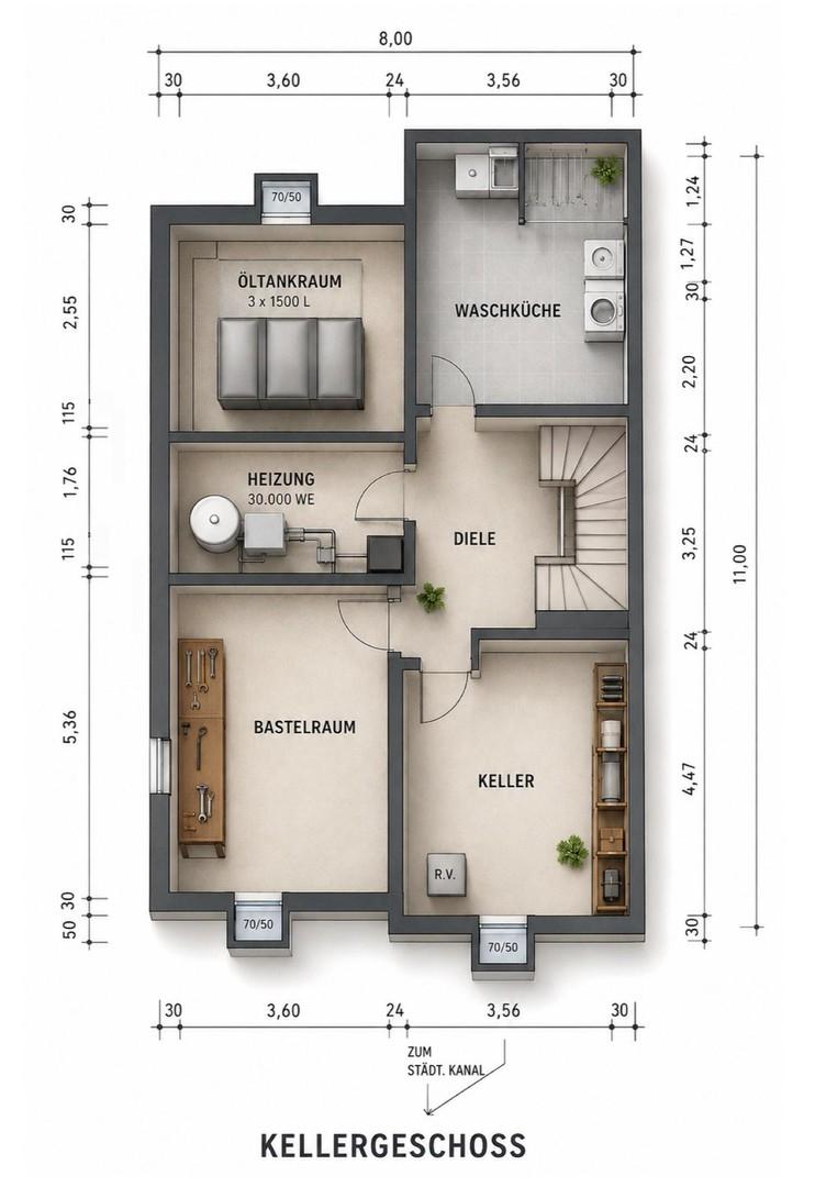 Grundriss Kellergeschoss