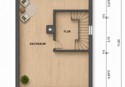 Grundriss Dachgeschoss