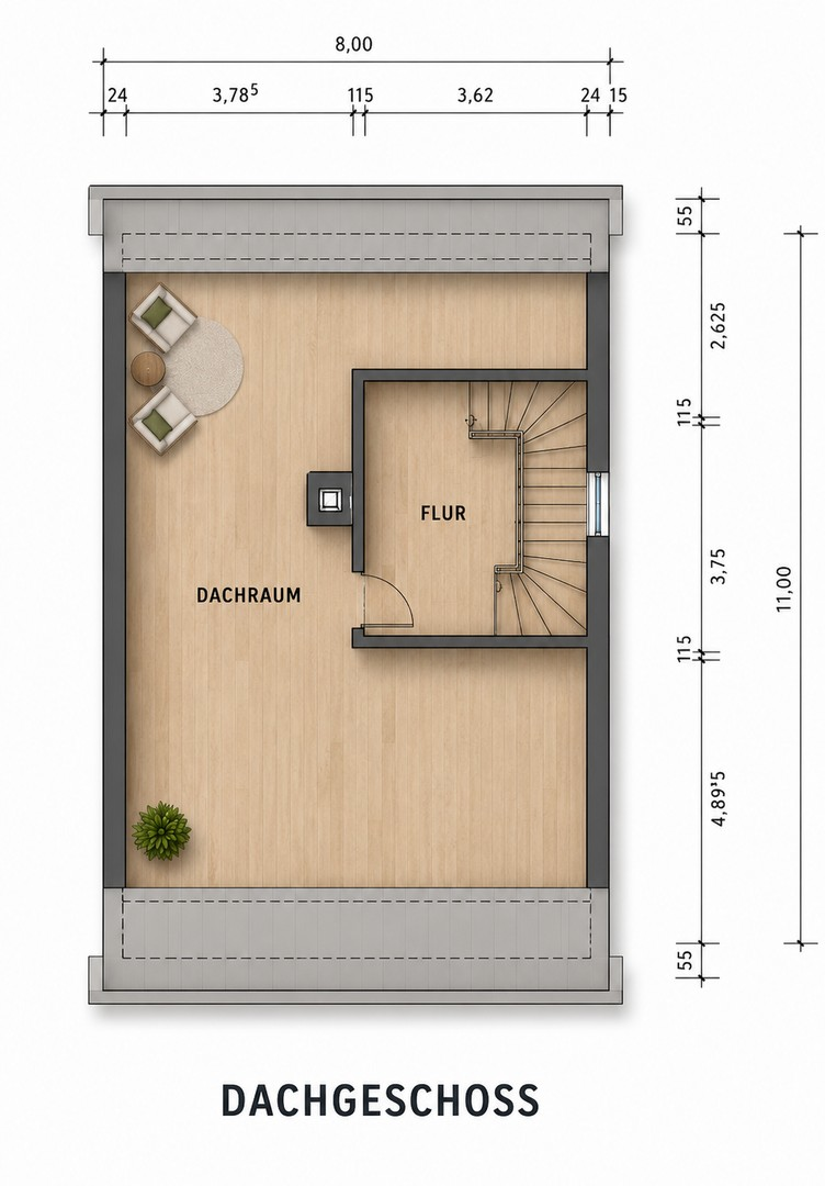 Grundriss Dachgeschoss