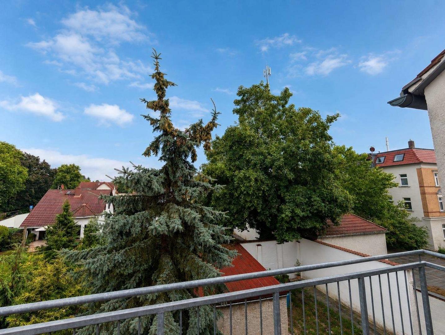 Blick vom Balkon