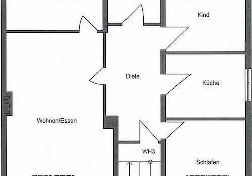 Grundriß der Wohnung