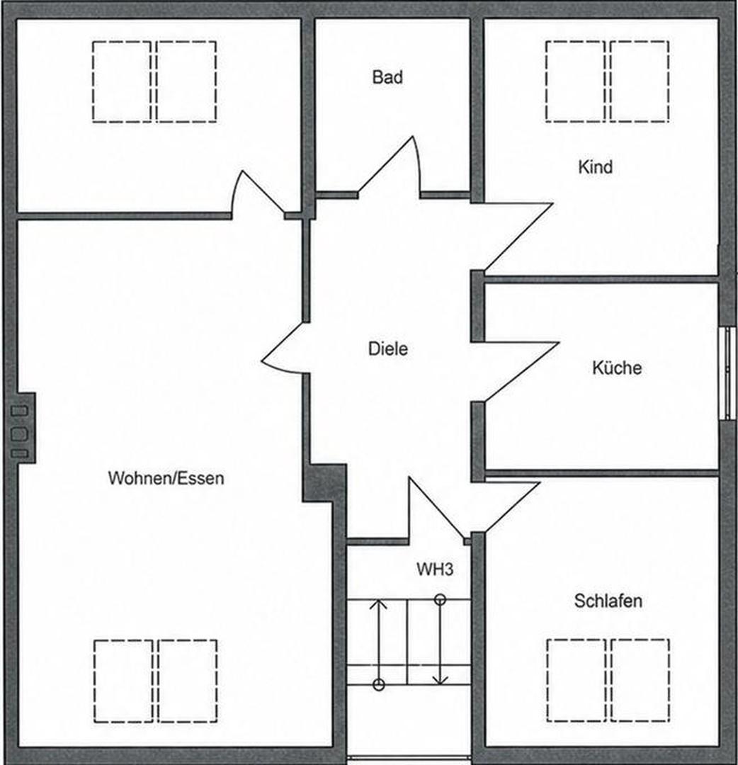 Grundriß der Wohnung
