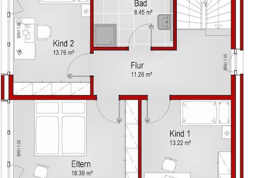 Vorschlag Grundriss Obergeschoss