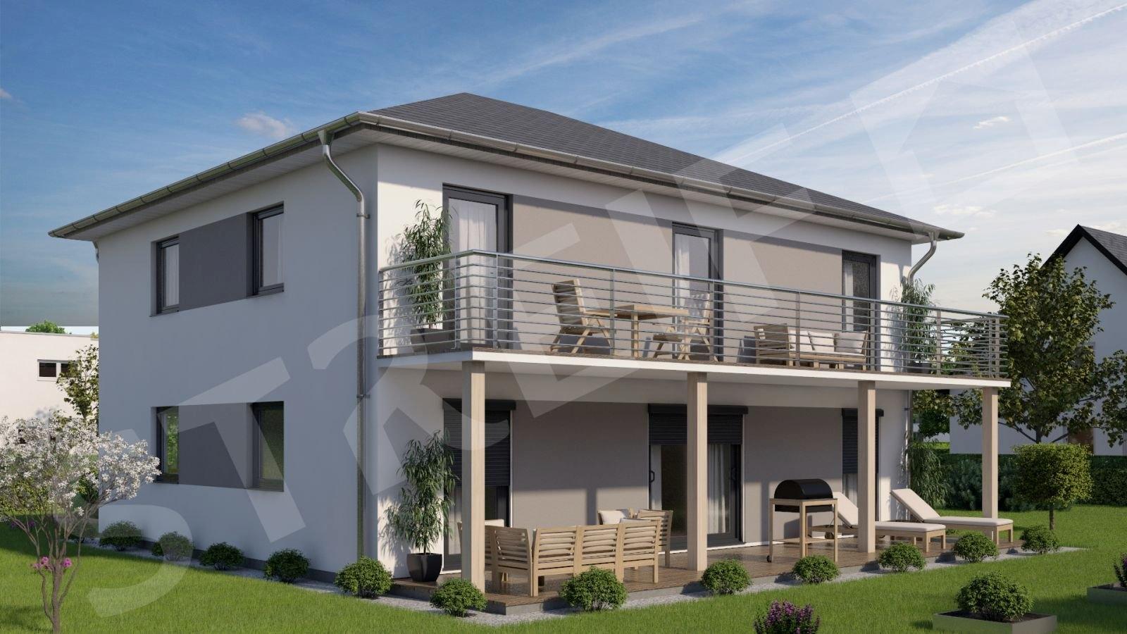 Ansicht optional mit Balkon