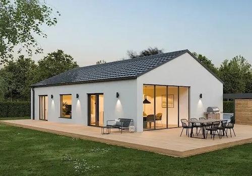 Bungalow mit Satteldach
