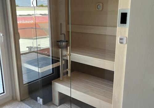 Integrierte Sauna optional