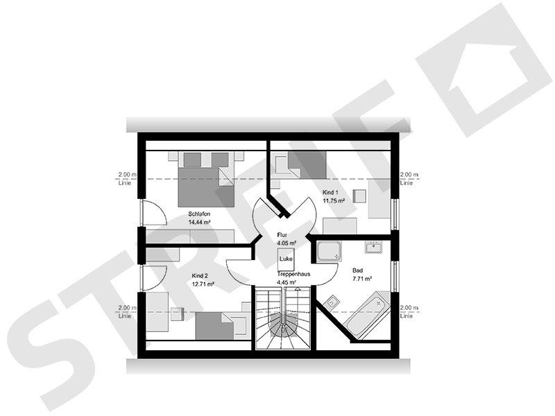 Grundriss Dachgeschoss