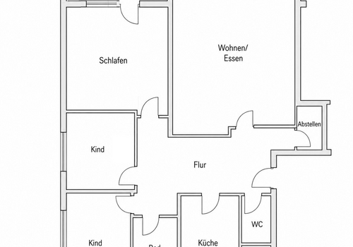 Grundriss Wohnung
