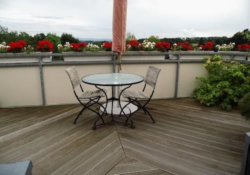 Blick auf Terrasse