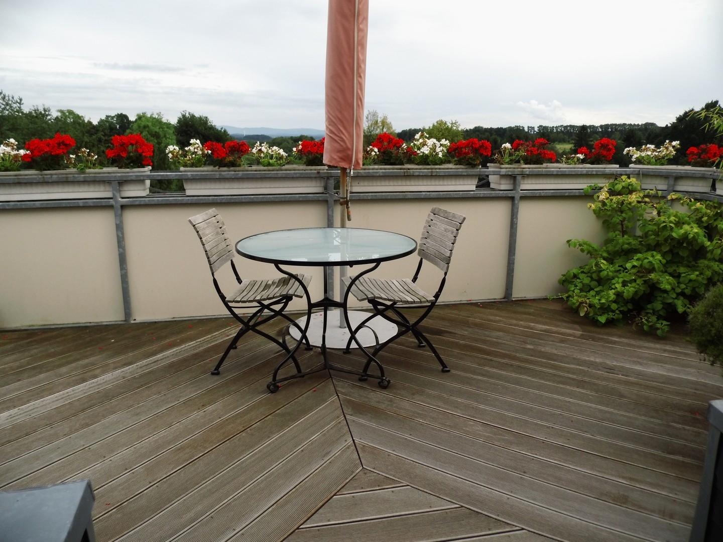 Blick auf Terrasse