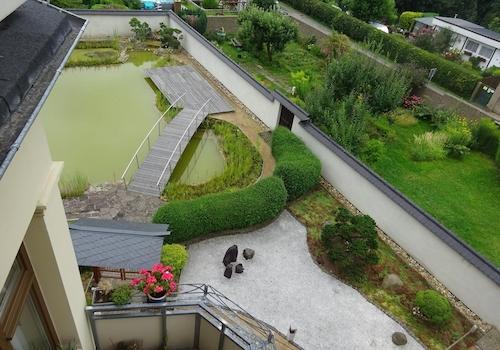 Sicht in Garten