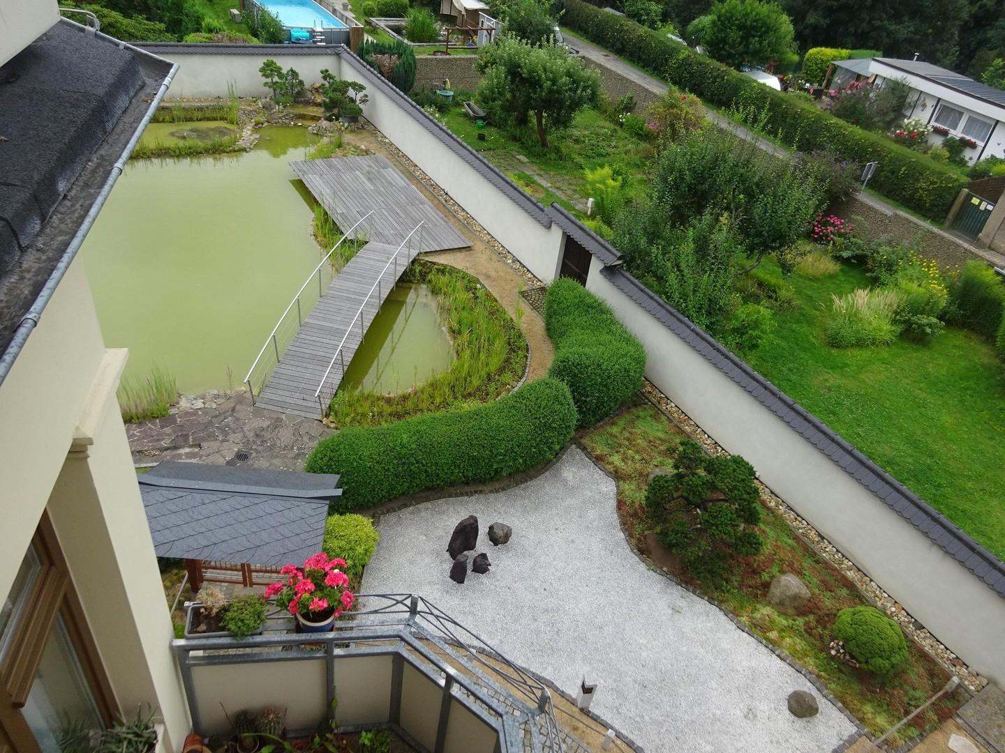 Sicht in Garten