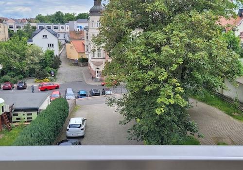 Blick vom Balkon