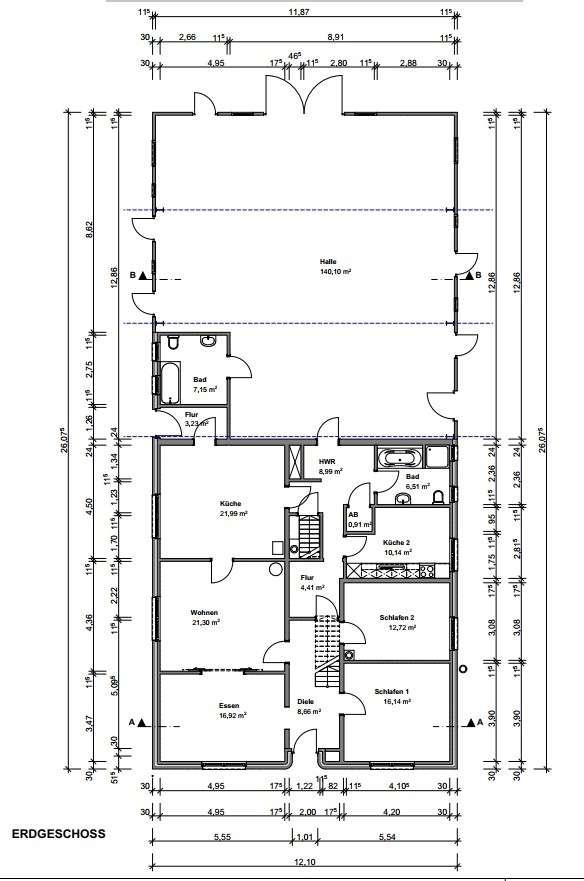 Grundriss Erdgeschoss