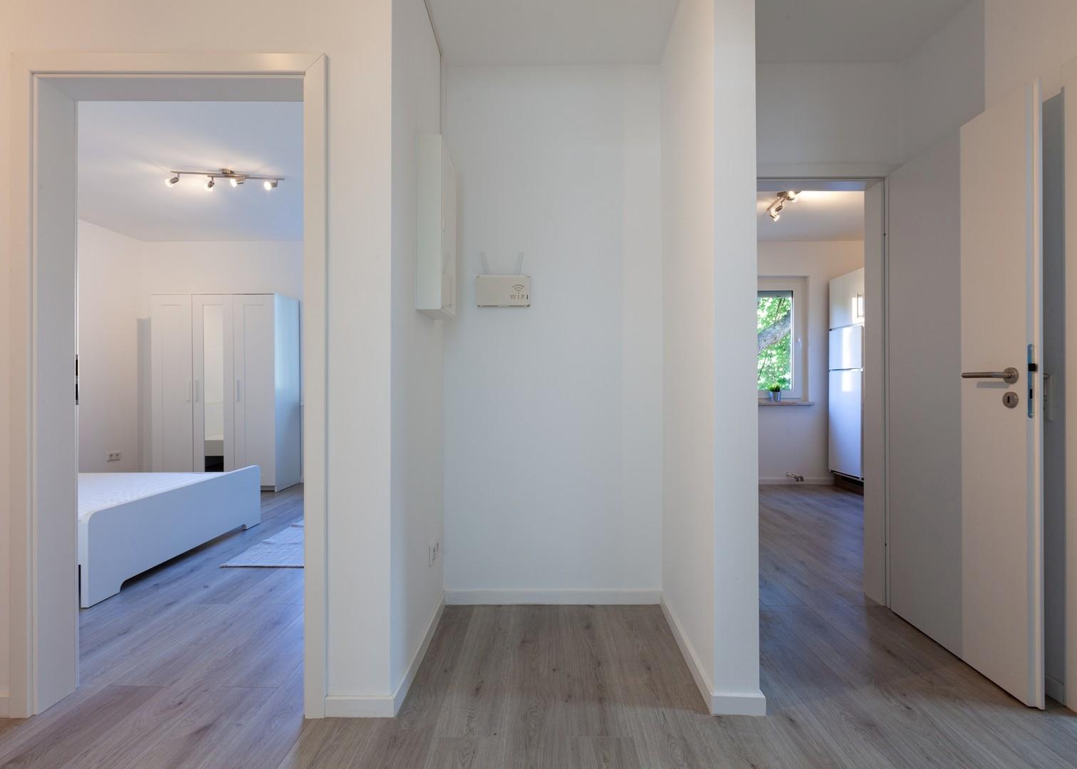 Blick Zimmer 2 und Küche