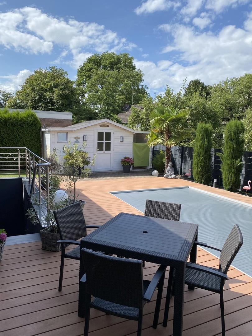 Ansicht Pool geschlossen