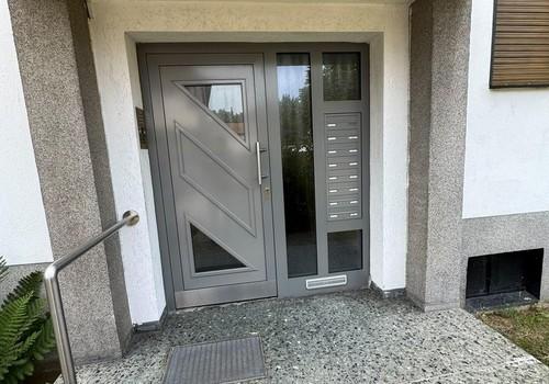 gepflegte Haustür