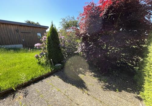 zusätzlicher Grillplatz oder Platz für eine Gartenliege