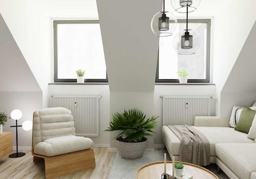 Wohnzimmer gestaged