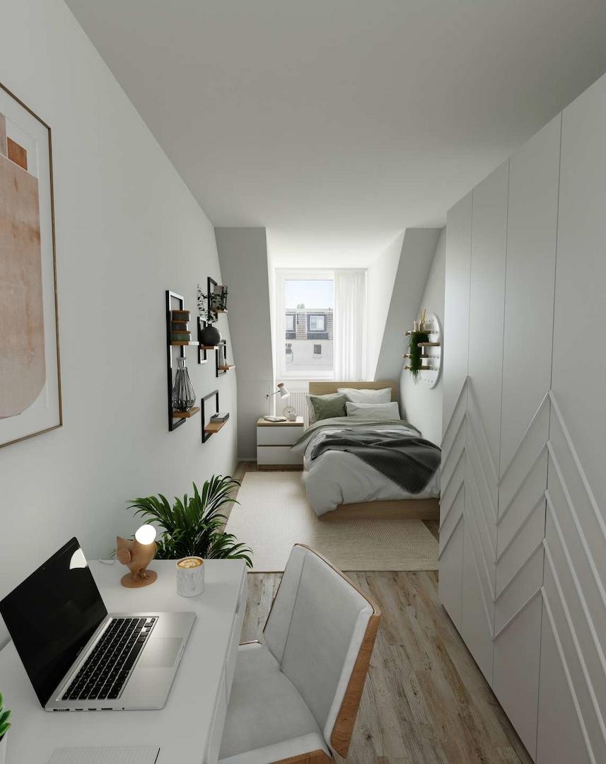 Schlafzimmer gestaged