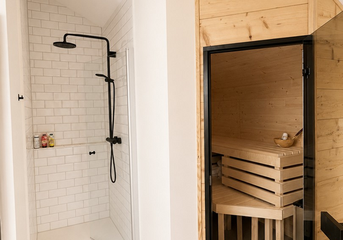 Wellnessbad mit Sauna