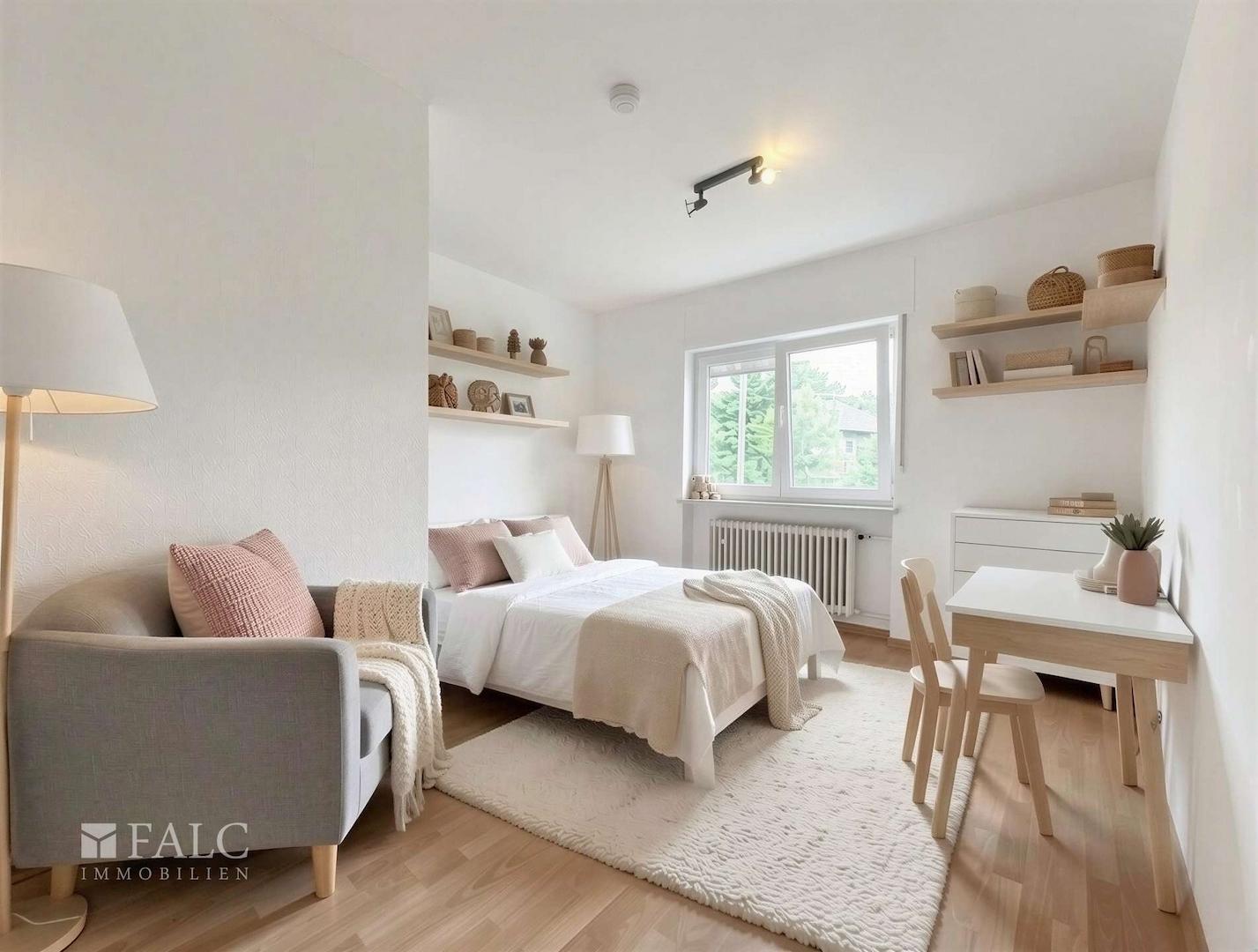 Schlafzimmer 2 (virt. möbliert)