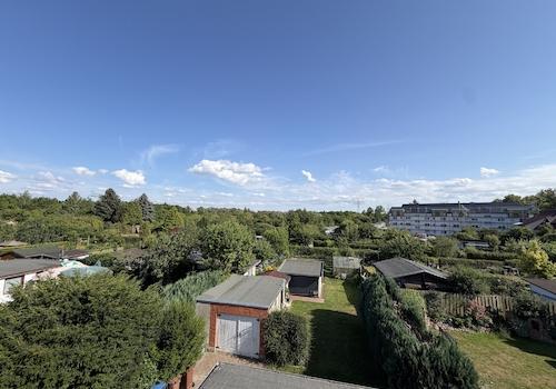 Blick auf das Grundstück