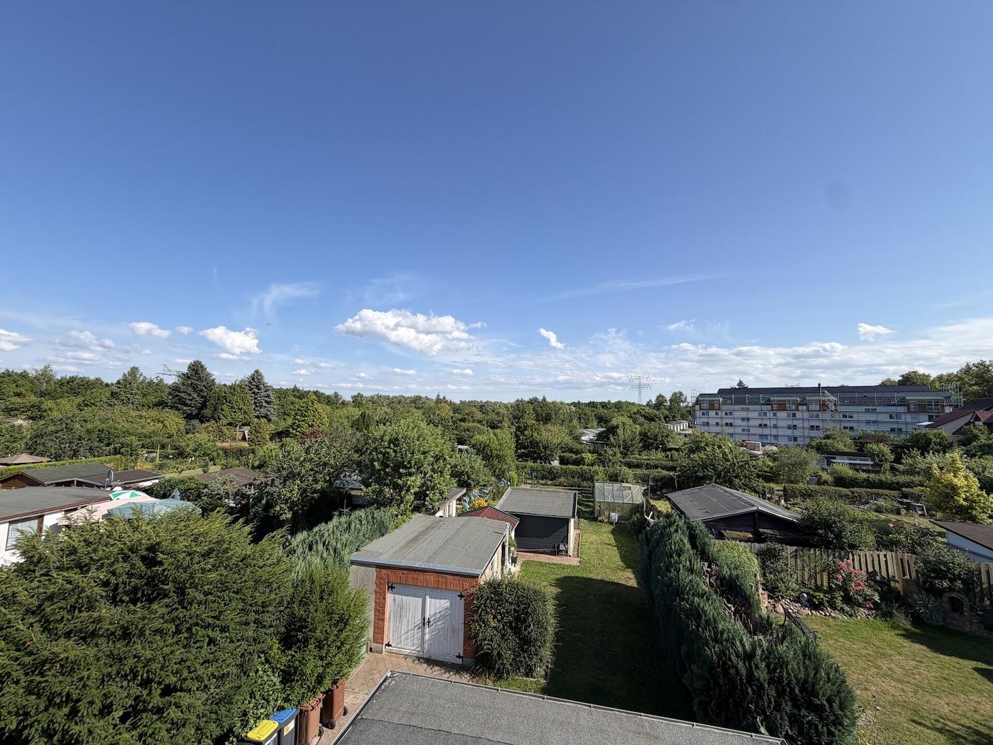 Blick auf das Grundstück