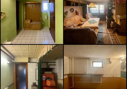 Keller: Flur, Gästezimmer, Heizung...