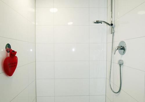 Holzhaus Dusche